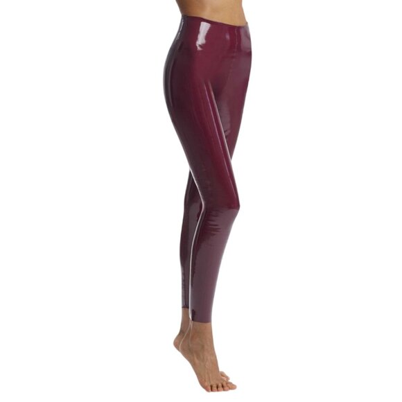 Commando Faux Patent Leather Legging with Perfect Control Burgandy - SLG25 - Picture 1 of 1